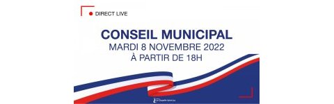 Conseil municipal du 8 novembre 2022