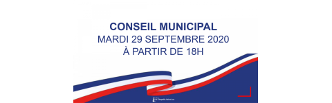 Conseil municipal du 29 septembre 2020