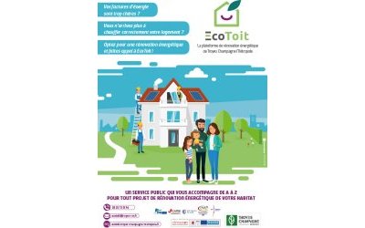 ECOTOIT, la plateforme de rénovation énergétique de Troyes Champagne Métropole.